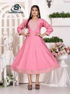 Anarkali Vol 1 By Sankheswer Roman Silk Anarkali Kurtis Suppliers In India
