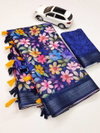 MG 288 Linen Digital Printed Wholesale Saree In India