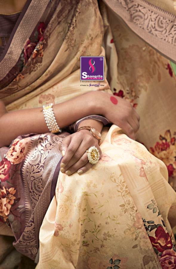 Shangrila Nitara Digital Latest Collection of Designer Printed Silk Saree 