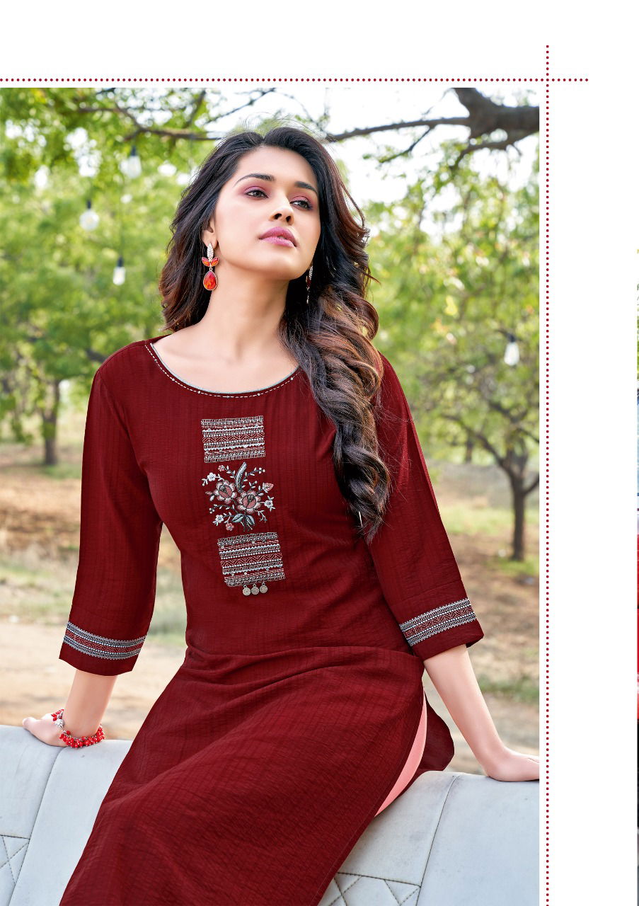 Kadlee Shalinee 3 New Ethnic Wear Viscose Kurti With Bottom Collection