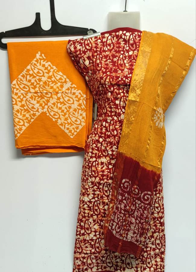 Latest Pure Cotton Bandhani Print Dress Material Collection 