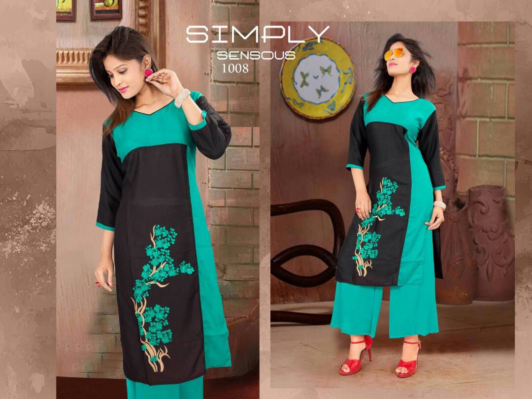 R-Kausar Vol 39 Fancy Latest Designer regular Casual Wear Rayon Printed Kurtis With palazzo Collection

