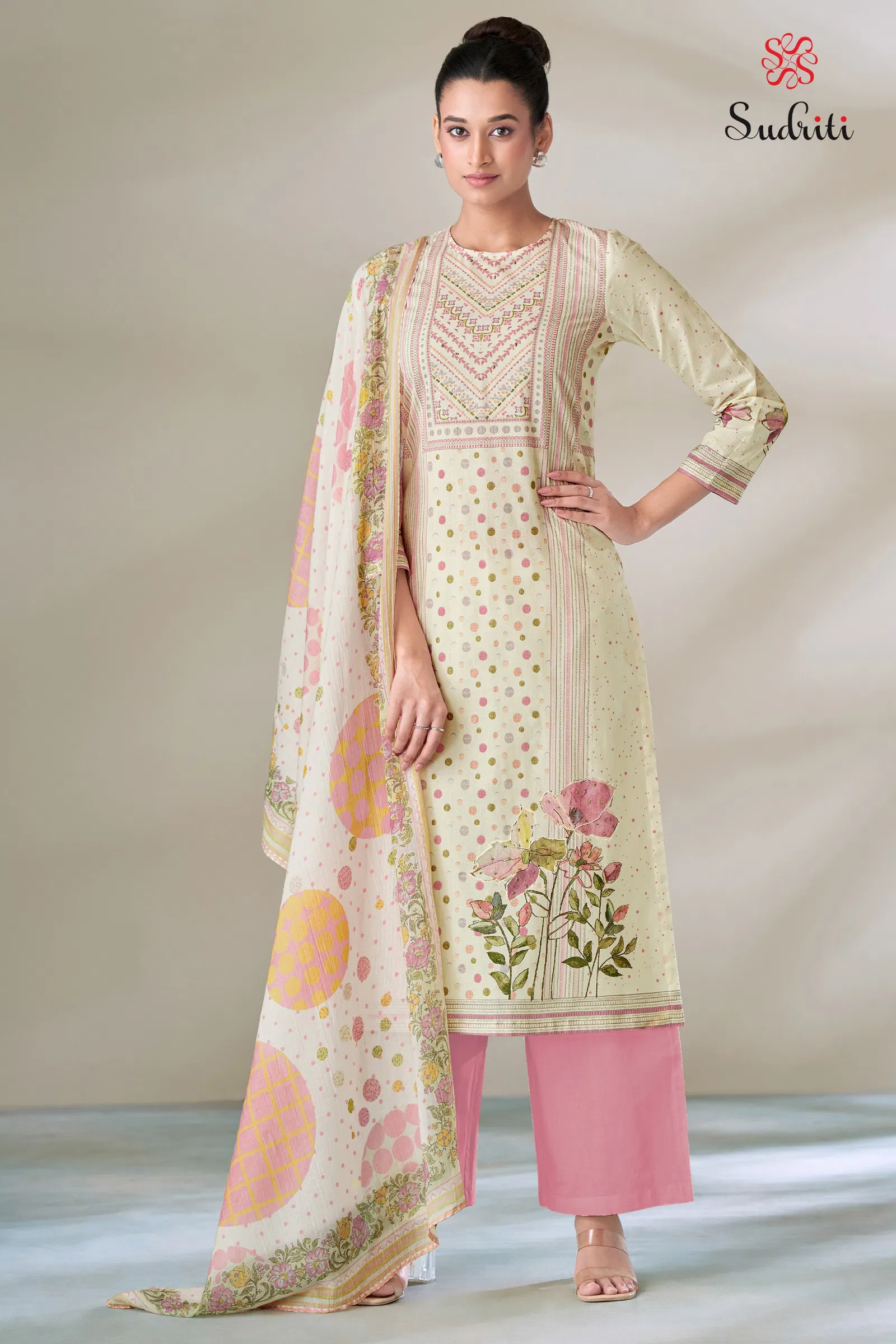 Shwet By Sudriti Lawn Cotton Printed Designer Salwar Suits Wholesale Online