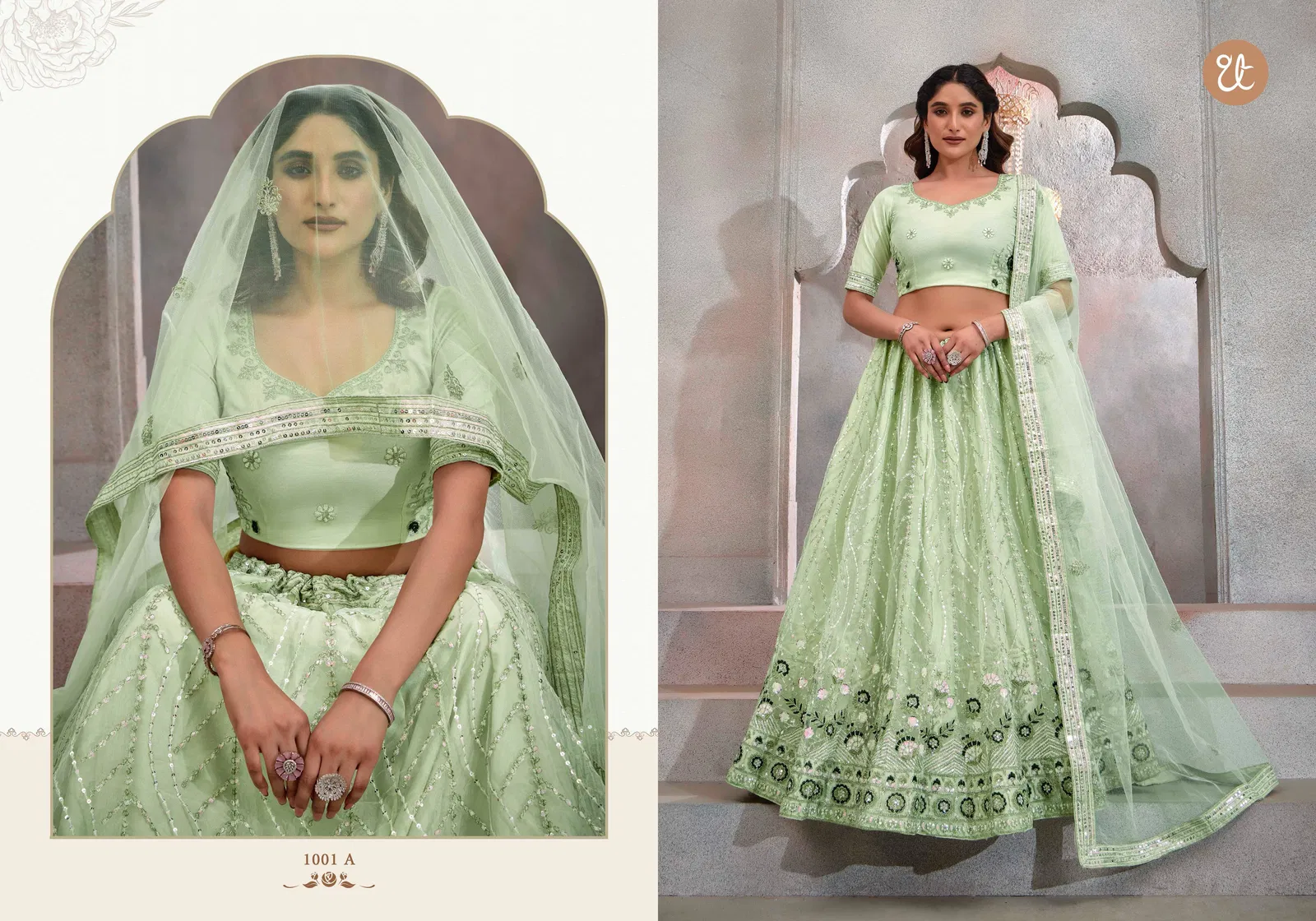 Eeva Vol 1 By Tt Butterfly Net Party Wear Lehenga Choli Wholesale Online