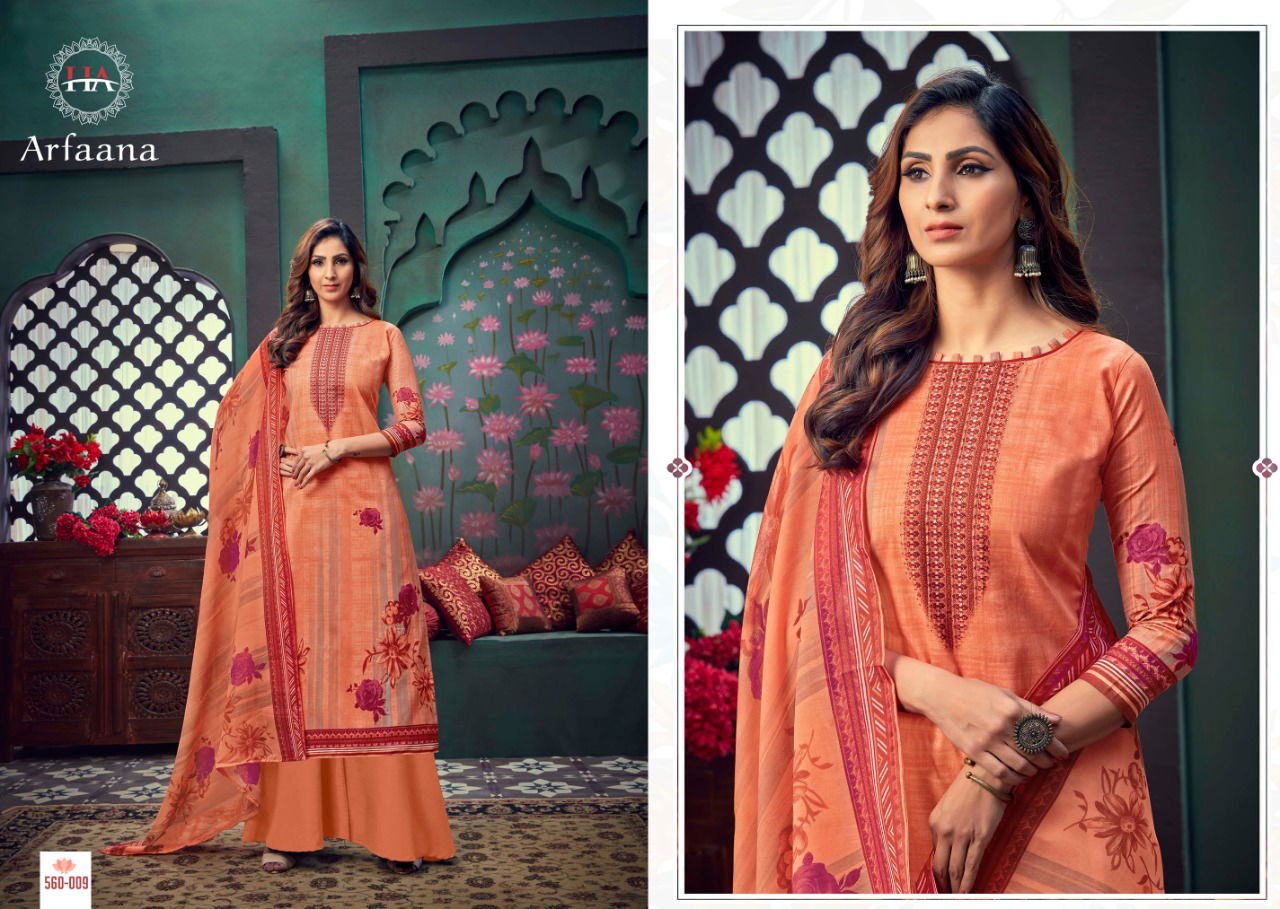 Harshit Arfaana Latest Fancy Regular Wear Digital Printed Designer Cotton Dress Material Collection