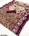 Rajyog Kashmira Mulmul Soft Cotton Kalamkari Zari Printed Saree Exporters In India