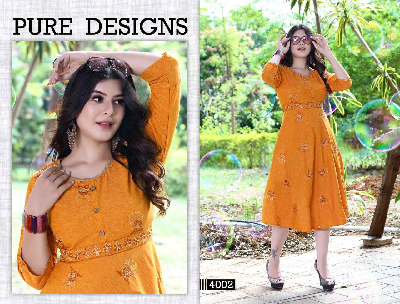Trendy Orchid Ethnic Wear Fancy Designer Kurtis Collection
