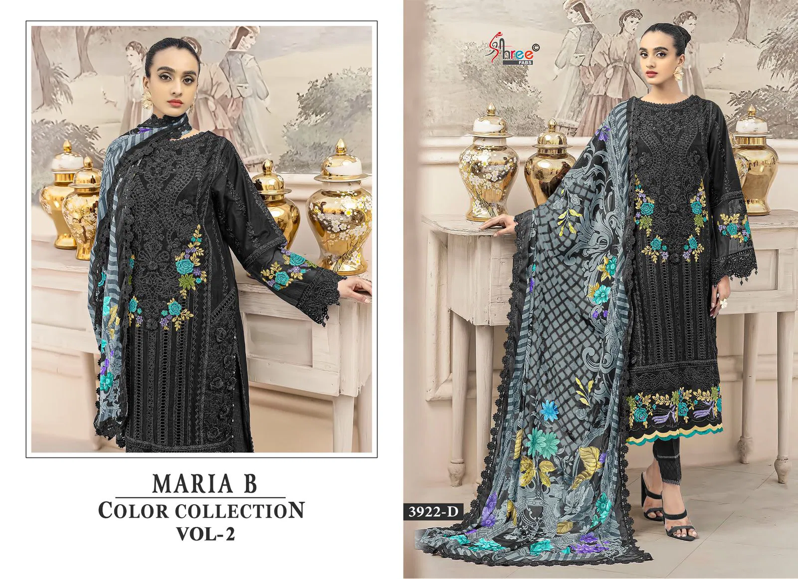 Mariya B Color Collection Vol 2 By Shree Cotton Pakistani Suits Suppliers In India