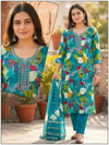 Naisha K 724 Vertican Discharge Print Kurti With Bottom Dupatta Wholesale Online