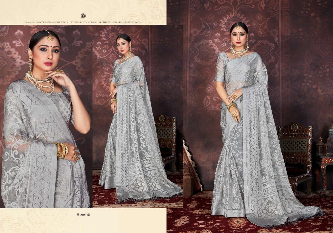 SHUBH SHREE STELLA Latest Heavy Designer Wedding Wear Orgenza Sartin Brasso with Dispro and foil with Jhalar