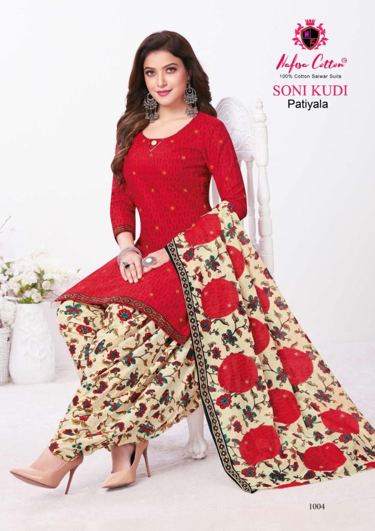 Nafisa Soni Kudi Patiyala 1 Regular Wear Indo Cotton Printed Dress Material Collection
