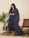 Naisha K 333 Cotton Casual Wear Anarkali Top With Plazzo Dupatta Wholesale Clothing Distributors In India