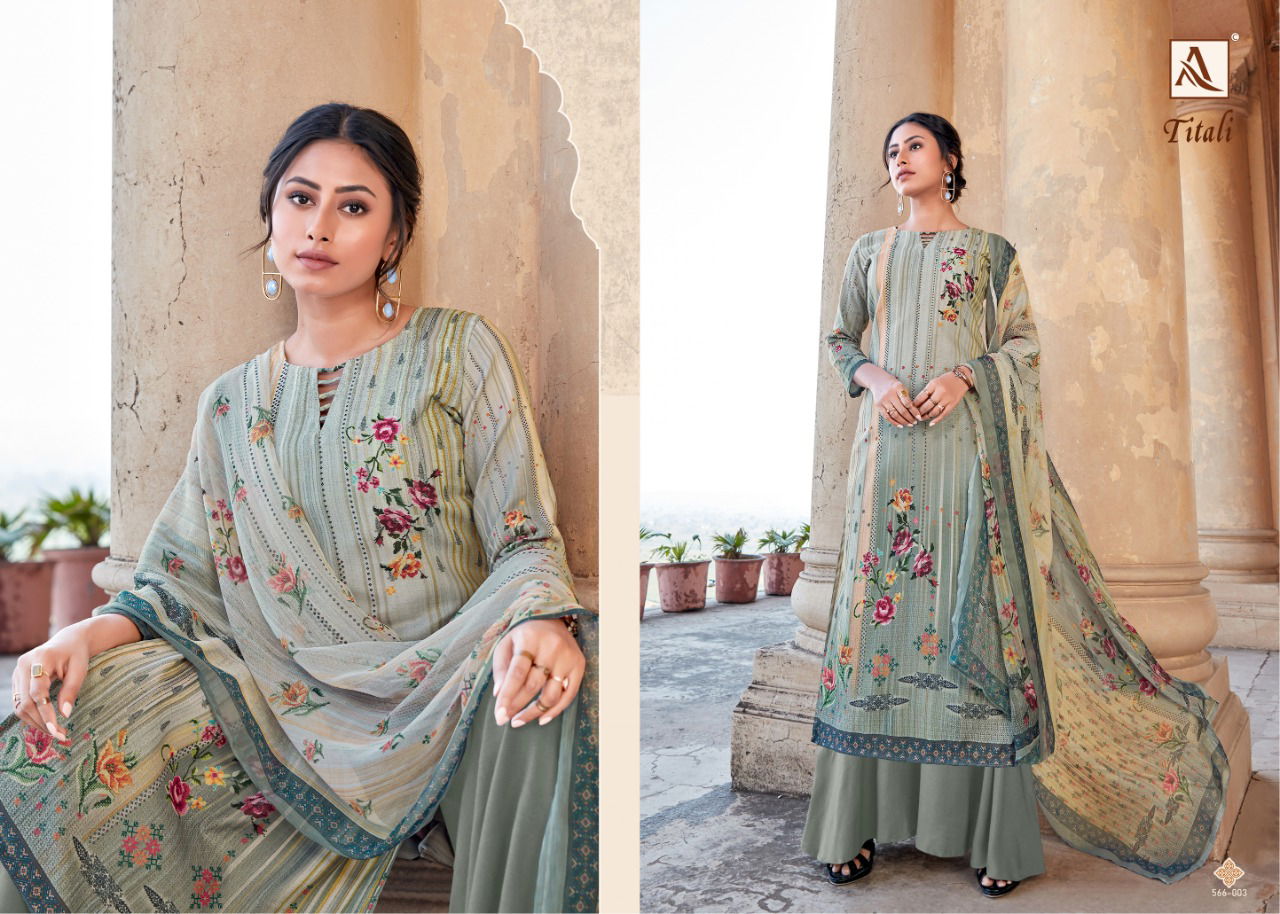 Alok Titali Ethinc Wear Designer Printed Jam Satin Salwar Kameez Collection
