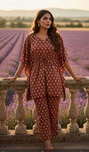 Naisha K 385 Cotton Printed Casual Wear Kaftan Co Ord Set Wholesale Suppliers In Mumbai
