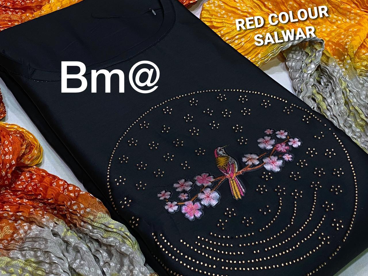 Birds Designer Suits 1 Exclusive Collection Of Designer Festive Wear Cotton Dress Material With Cotton Crush Print Dupatta 