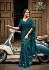 Durga By Sanskar Tex Prints Unique Georgette Saree For Womens Wholesalers In Delhi