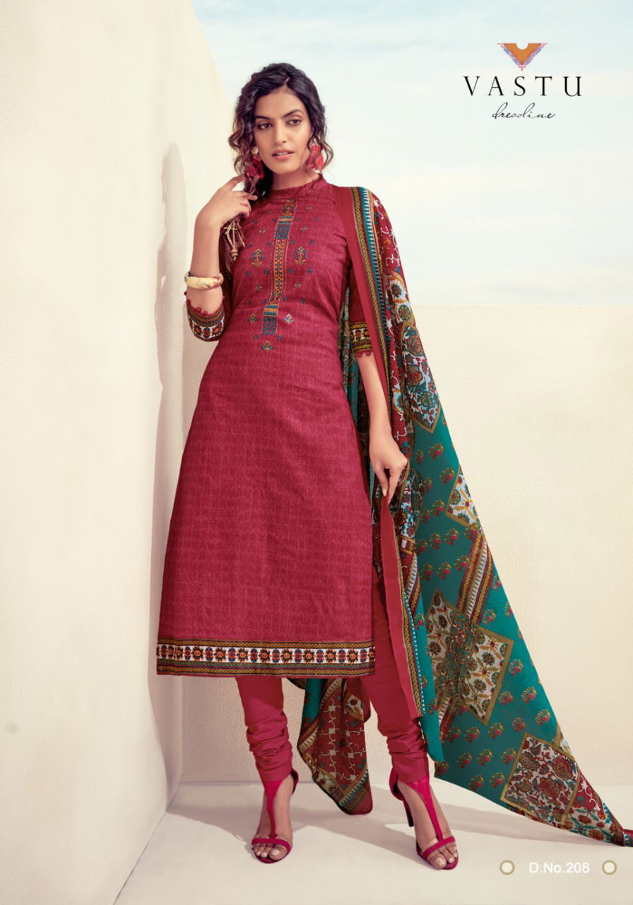 Vastu kalamkari Vol 2 Exclusive Designer Lawn Printed With Exclusive Work Salwar Suits Collection
