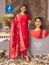 Karma By Kaya Roman Silk Straight Cut Kurti With Bottom Dupatta Orders In India
