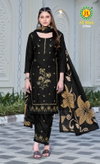 All Black Vol 27 By Jt Rayon Embroidery Dress Material Suppliers In India