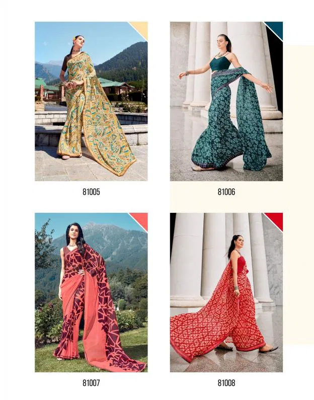 Sanskar Abhinetri Bember Georgette Printed Daily Wear Saree Orders In India