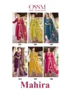 Mahira By Ossm Viscos Roman Glass Kurti With Bottom Dupatta