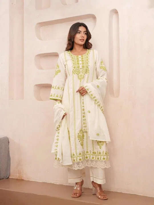 Anarkali Concept By Psyna Cotton Readymade Traditional Dress