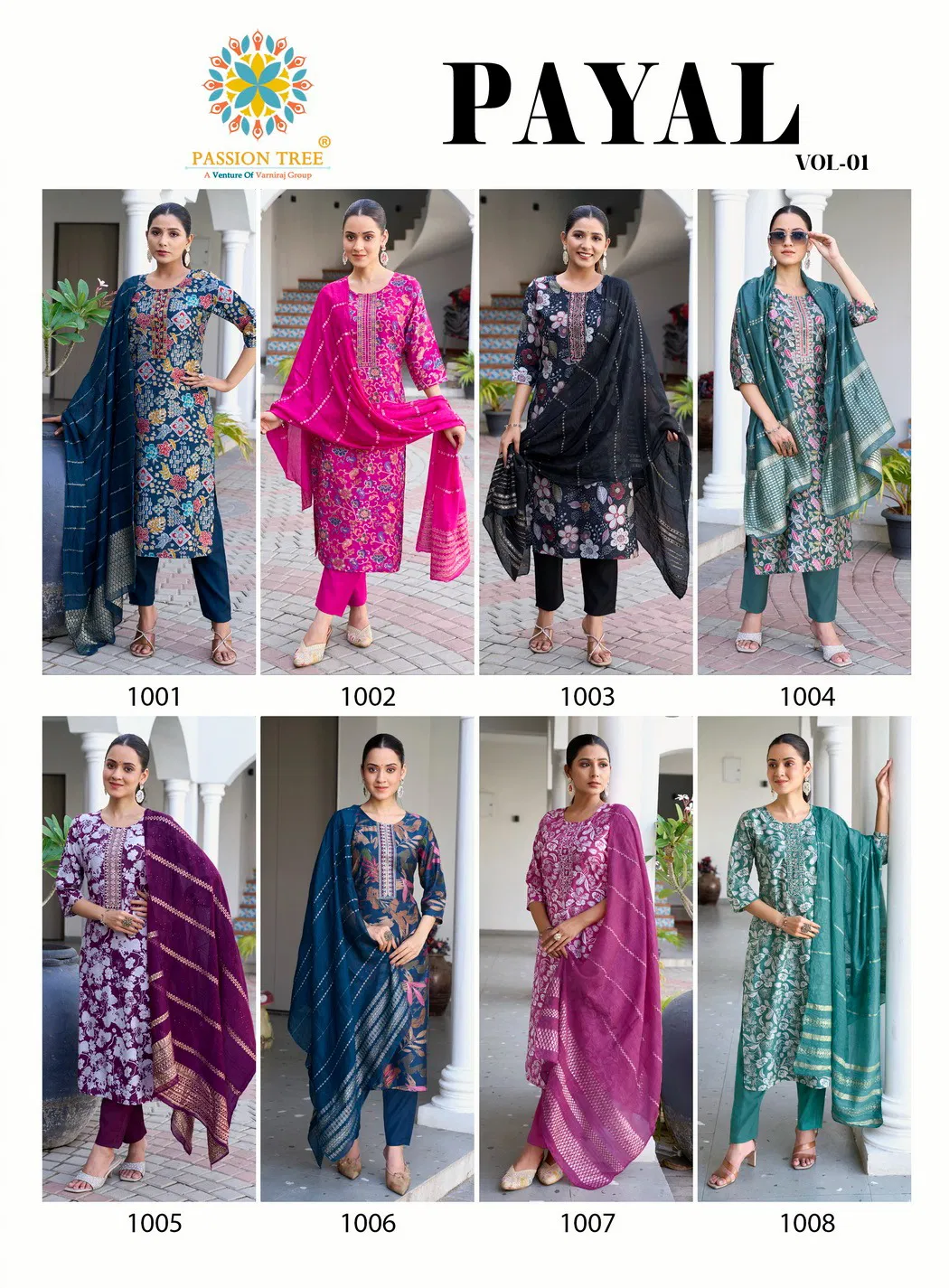 Payal Vol 1 By Passion Tree Vetican Printed Kurti With Bottom Dupatta Wholesale Online