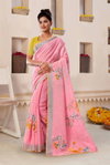 Art Lenen Vol 2 By Sanskar Fancy Flower Print Sarees Wholesale Clothing Distributors In India