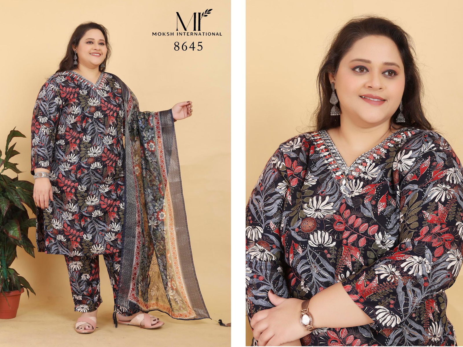 Big Size Royal Vol 1 By Moksh Rayon Kurti With Bottom Dupatta Orders In India