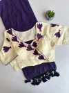 Khadi Vol 32 Hk 6 Khadi Cotton Saree With Aplic Work Blouse