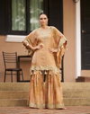 Magic By Sayuri Viscose Hand Mirror Kaftan With Gharara Wholesale Price In Surat