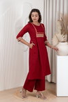Naisha K 415 Dhabhu Cotton Casual Wear Aline Kurti And Bottom Wholesalers In Delhi