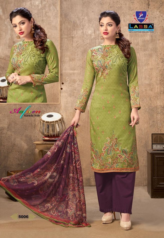 Arihant Lassa Aafreen 5 Casual Wear Karachi Cotton Dress Material