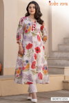 Indo Era 2577 Printed Linen A Line Kurti With Bottom Best Wholesale Shop In Surat