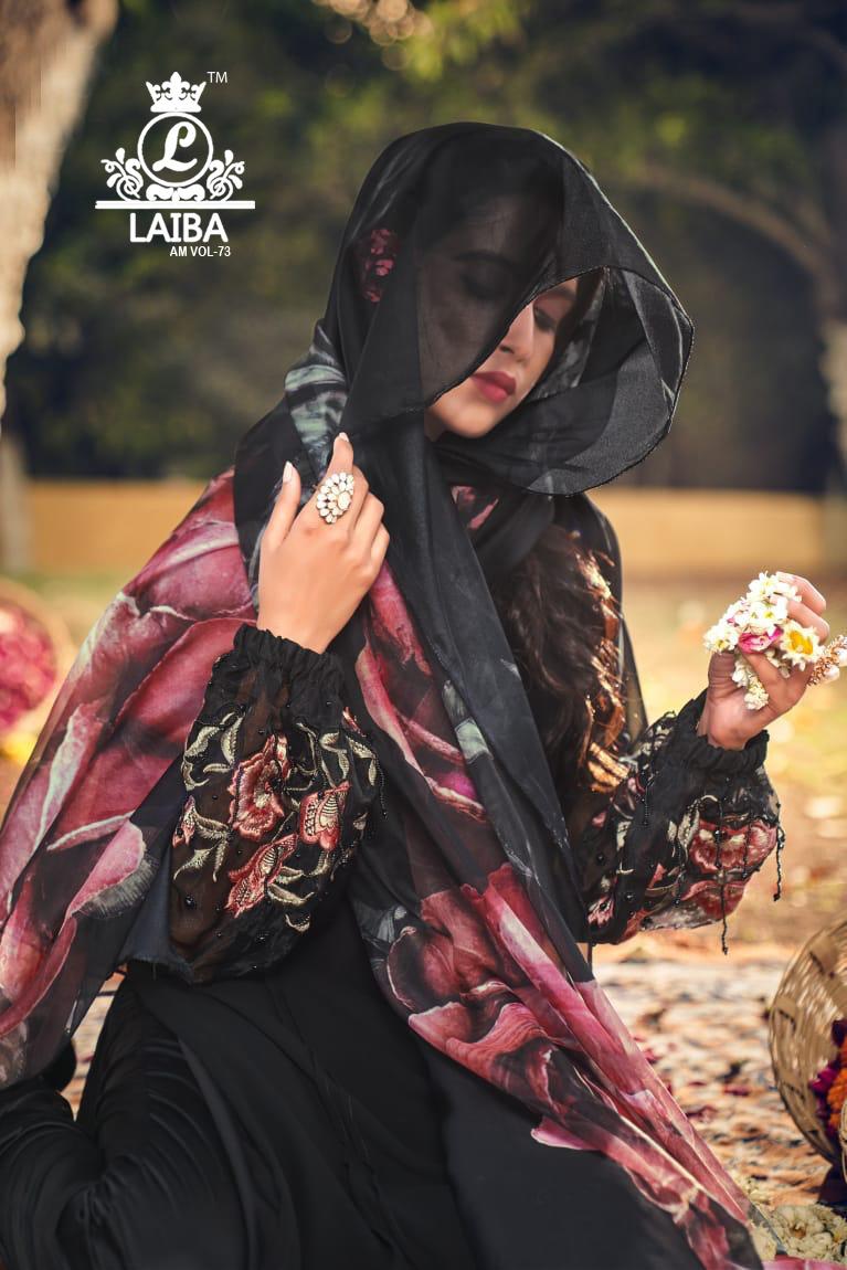 Laiba Am 73 Latest fancy Designer Heavy Ethnic Wear Georgette  Readymade Collection
