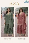 Veena By Mrudangi Roman Silk Online Readymade Sharara Suits Wholesale