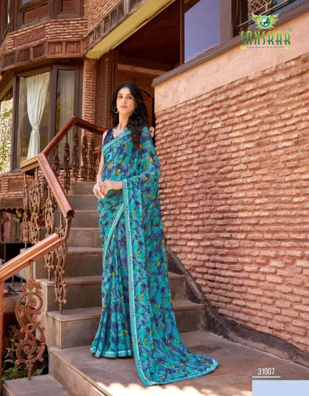 Ishita By Sanskar Weightless Fancy Saree Wholesale Market In Surat With Price