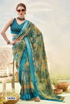 Vyanjana Vol 15 By Vallabhi Shimmer Georgette Printed Saree Wholesalers In Surat