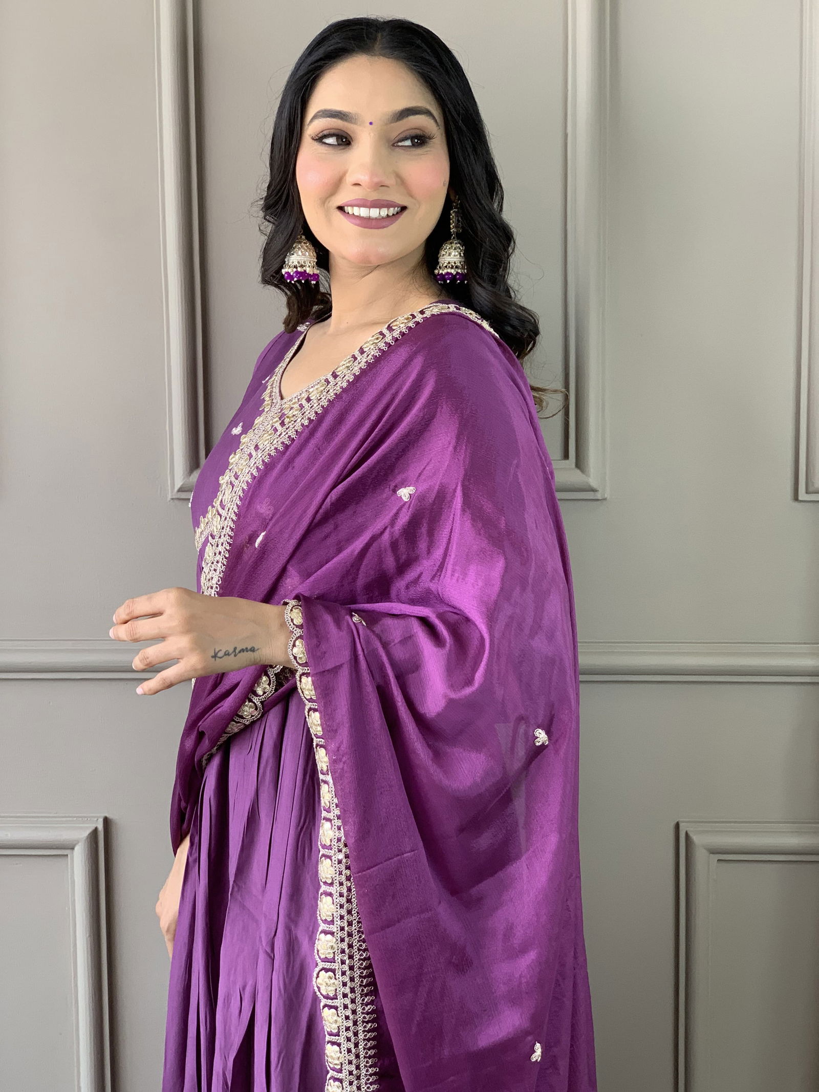 KF 456 Kalaai Bsy Viscose Embroidery Kurti With Bottom Dupatta Suppliers In India