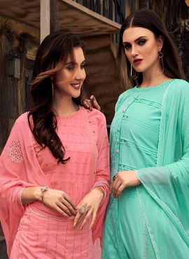 Seven Thread Latest Ready Made Designer Casual Wear Cotton Suit With Naznin Dupatta Collection 