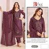 Bilqis B 218 A To D Crunchy Embroidery Pakistani Salwar Suits Suppliers In India