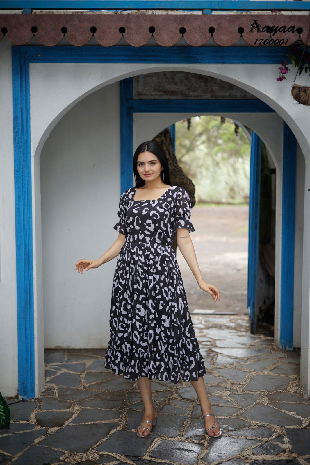 Aayaa Vol 17 Fancy Digital Print Faux Georgette Girls One Piece Western Wholesale In Delhi