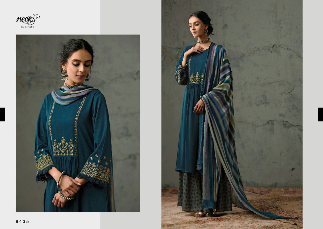 RIVAA JHANVI Latest Fancy Designer Heavy Casual Wear Jam Stain Embroidery Work Salwar Suit Collection