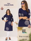 Priyanka By Blue Hills Rayon Embroidery Wholesale Daily Wear Kurtis In India