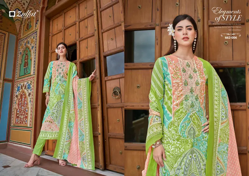 Noor Vol 3 By Zulfat Cotton Printed Designer Dress Material Exporters In India