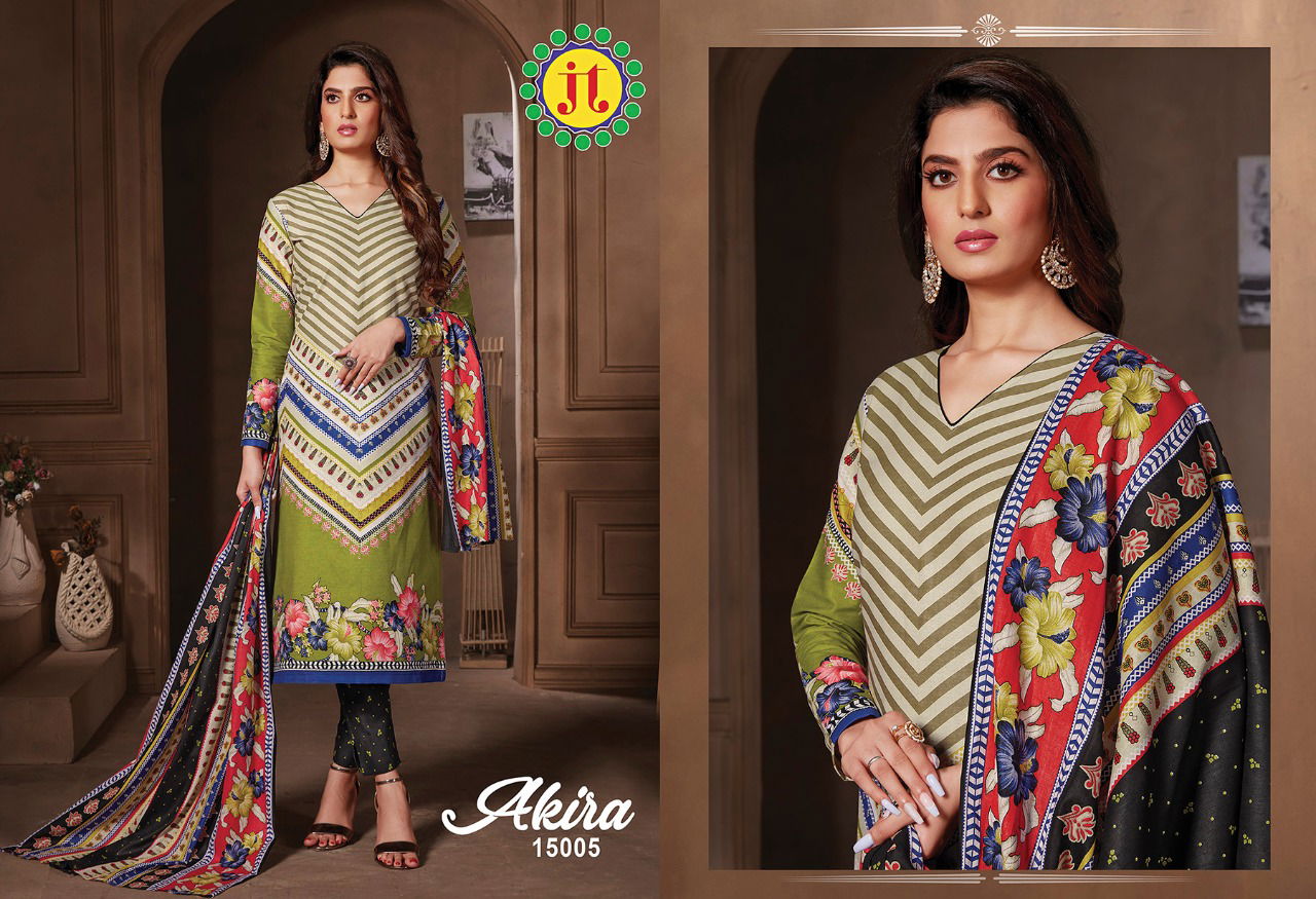 Jt Akira 15 Latest Collection Of Pure Cotton Printed Dress Material