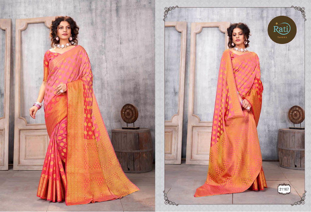 Rati Gajgamini Latest Fancy Designer Stylish Festive Wear Fancy Silk Saree Collection
