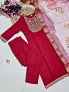 KF 121 Kalaai Viscose Rayon Kurti With Bottom Dupatta Suppliers In India