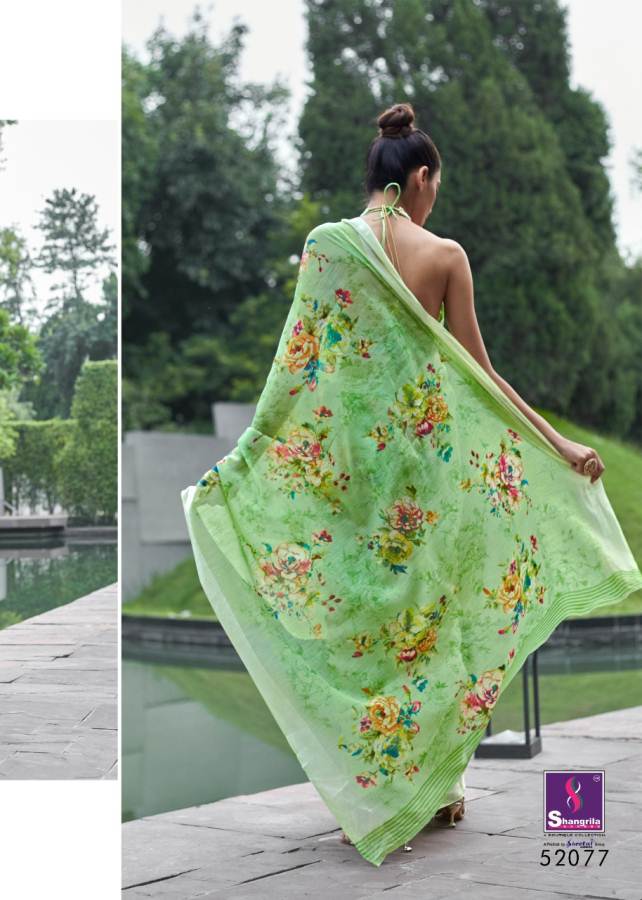 Shangrila Akira Latest Collection Of Casual Wear Linen Cotton Saree 