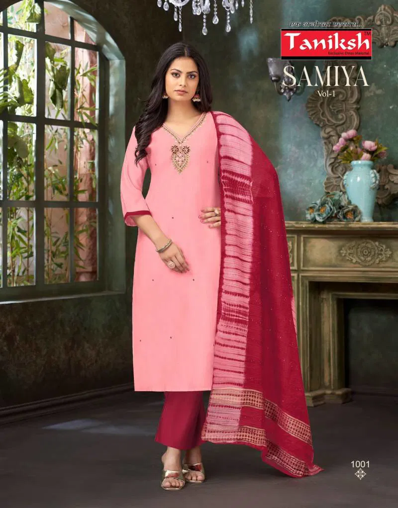 Samiya Vol 1 By Taniksh Vatican Kurti Bottom With Dupatta Wholesale Suppliers In Mumbai